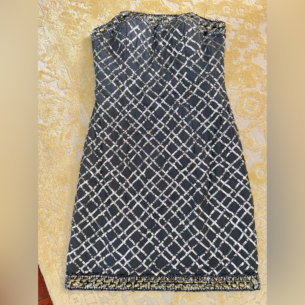 Silk Sequence & Gemstone Dress